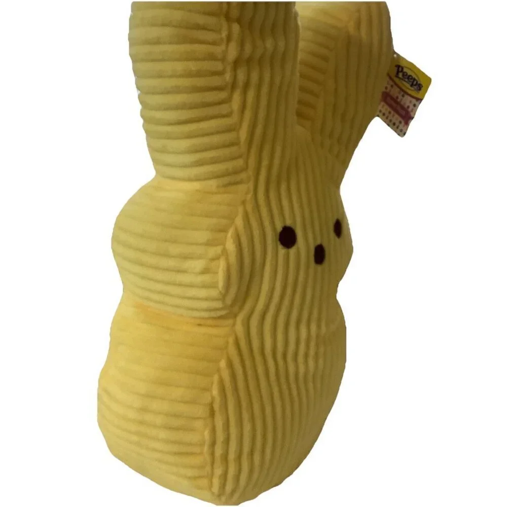 PEEPS Brand Giant Ribbed Soft Plushie Yellow Peeps 16 Inches. New With Tags